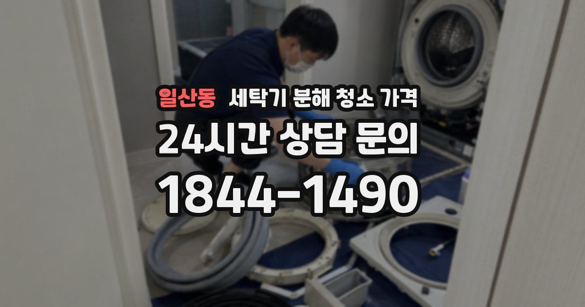 일산동 세탁기 분해 청소 가격