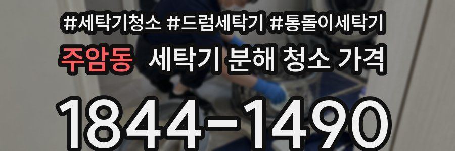 주암동 세탁기 분해 청소 가격