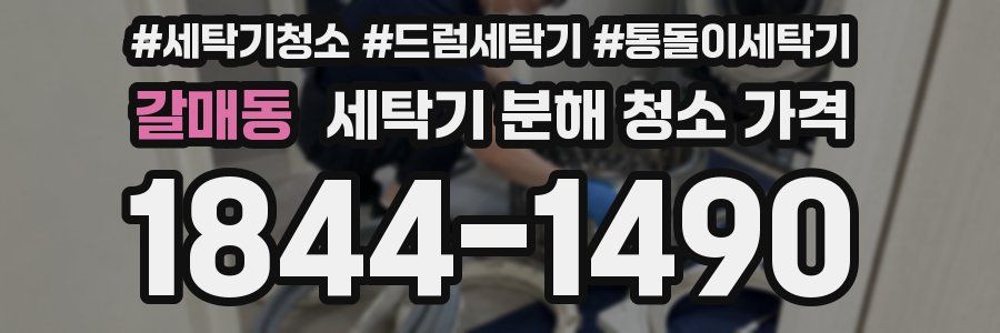 갈매동 세탁기 분해 청소 가격