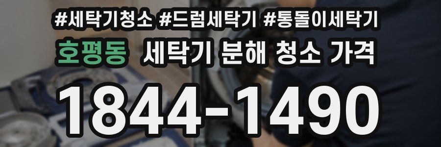 호평동 세탁기 분해 청소 가격