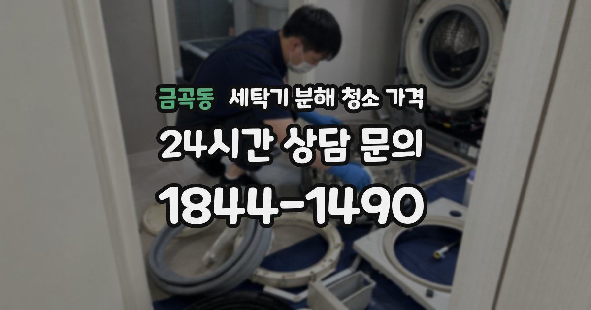 금곡동 세탁기 분해 청소 가격