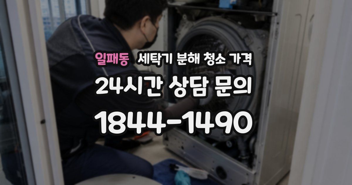 일패동 세탁기 분해 청소 가격