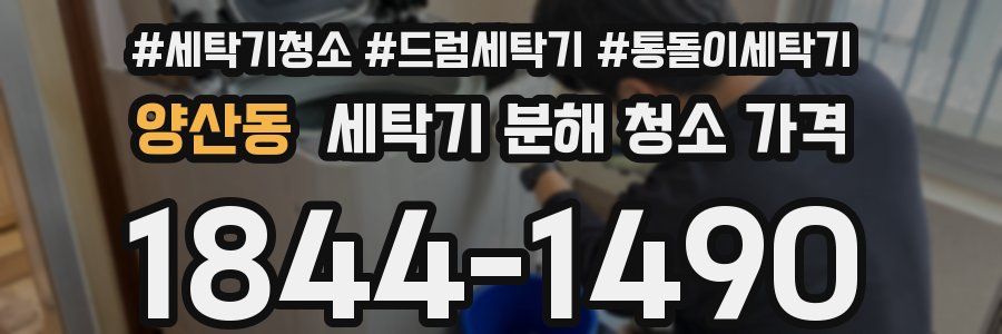 양산동 세탁기 분해 청소 가격