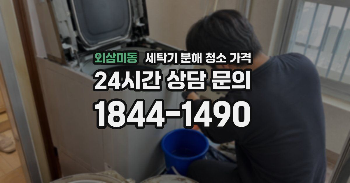외삼미동 세탁기 분해 청소 가격