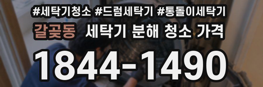 갈곶동 세탁기 분해 청소 가격