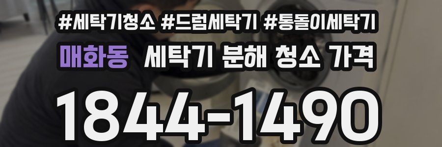 매화동 세탁기 분해 청소 가격