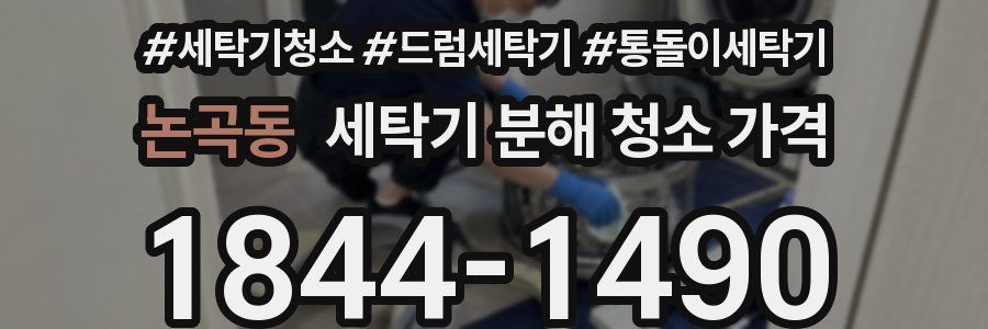 논곡동 세탁기 분해 청소 가격