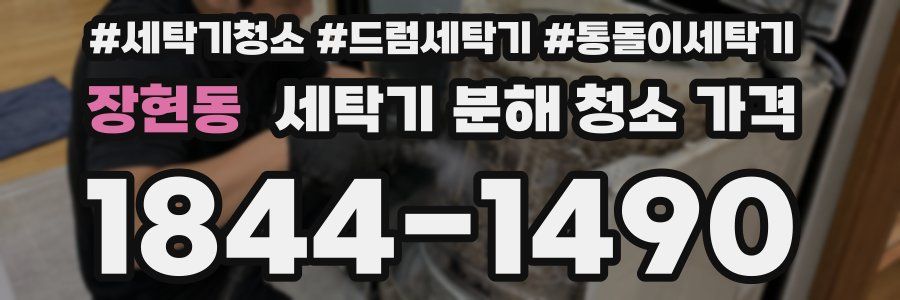 장현동 세탁기 분해 청소 가격