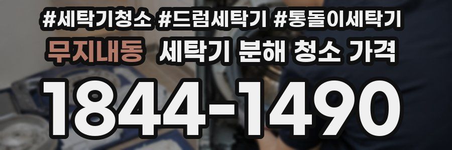 무지내동 세탁기 분해 청소 가격