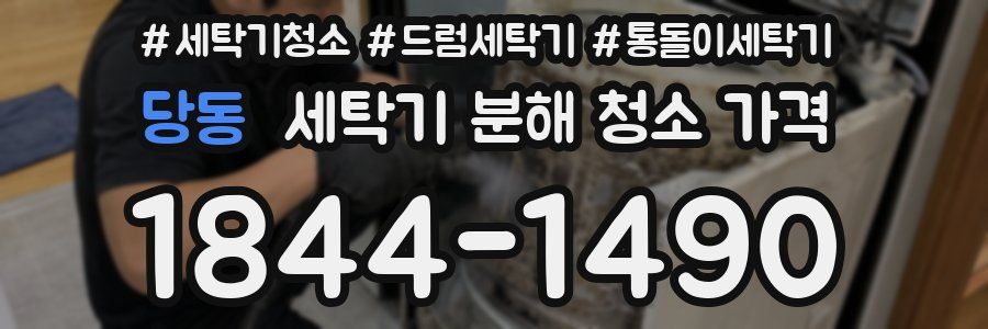 당동 세탁기 분해 청소 가격