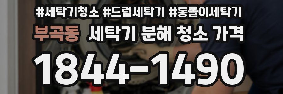 부곡동 세탁기 분해 청소 가격