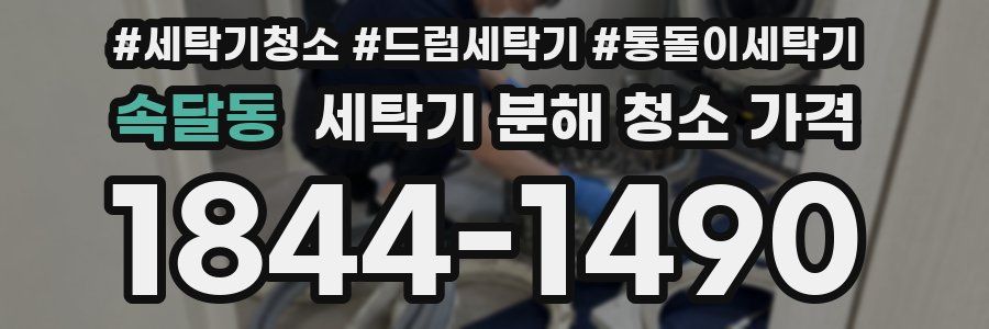 속달동 세탁기 분해 청소 가격