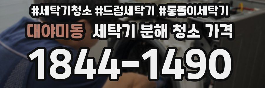 대야미동 세탁기 분해 청소 가격