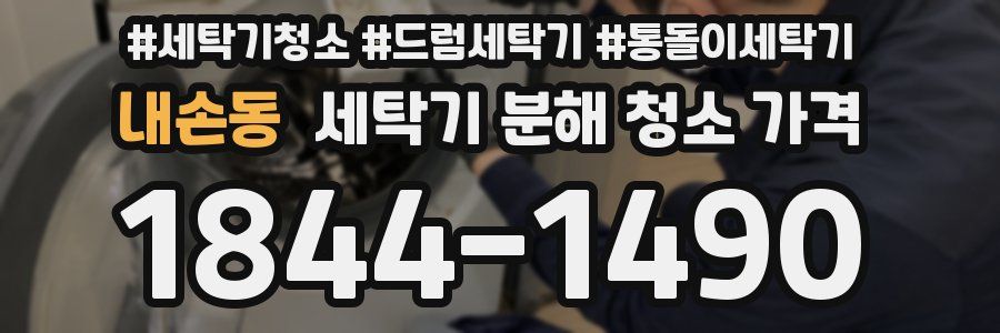 내손동 세탁기 분해 청소 가격