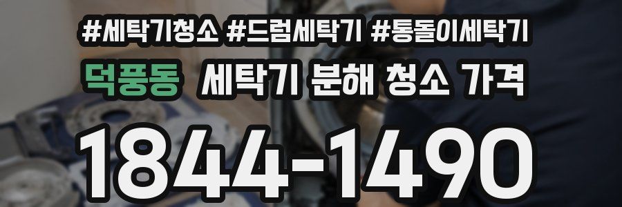 덕풍동 세탁기 분해 청소 가격
