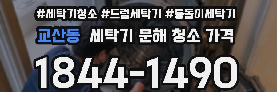 교산동 세탁기 분해 청소 가격