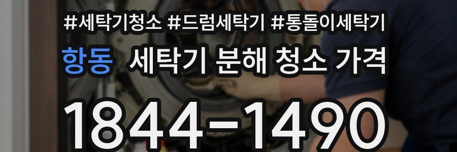 항동 세탁기 분해 청소 가격