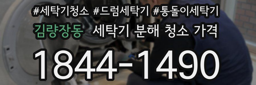 김량장동 세탁기 분해 청소 가격