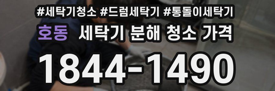 호동 세탁기 분해 청소 가격