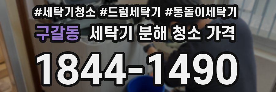 구갈동 세탁기 분해 청소 가격