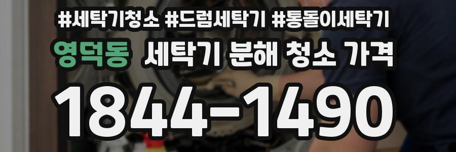 영덕동 세탁기 분해 청소 가격