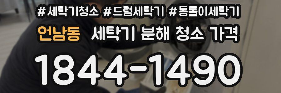 언남동 세탁기 분해 청소 가격
