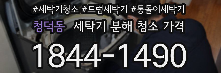 청덕동 세탁기 분해 청소 가격
