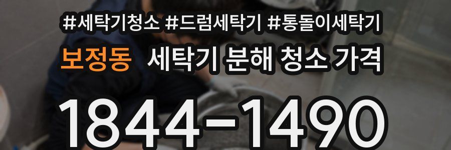 보정동 세탁기 분해 청소 가격