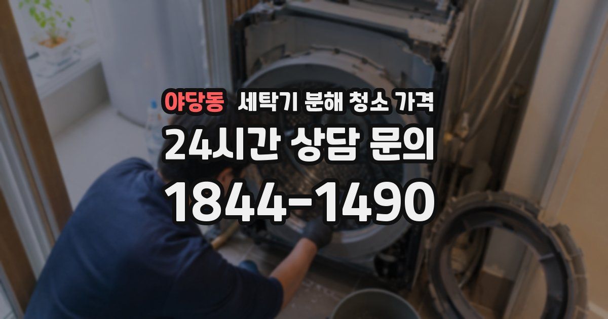 야당동 세탁기 분해 청소 가격