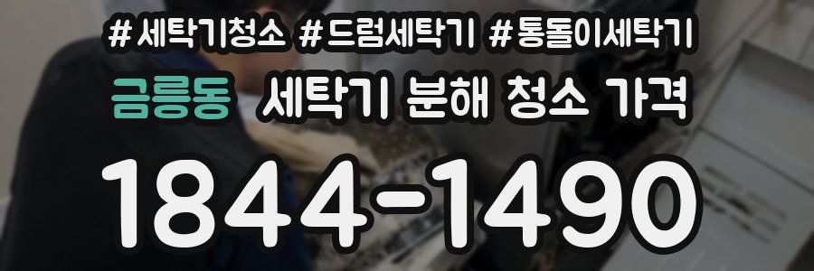 금릉동 세탁기 분해 청소 가격