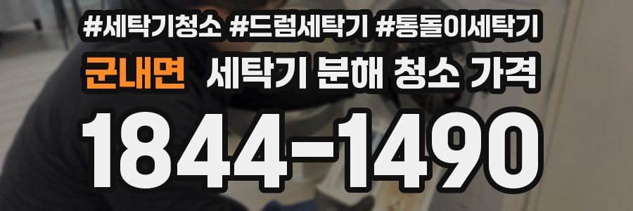 군내면 세탁기 분해 청소 가격