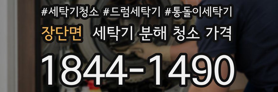 장단면 세탁기 분해 청소 가격