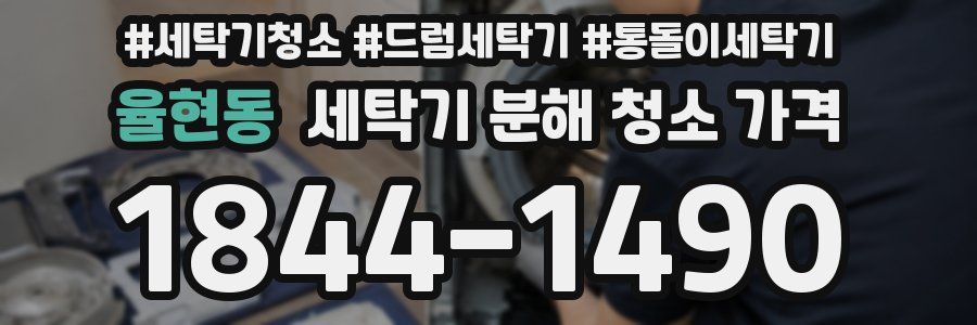율현동 세탁기 분해 청소 가격
