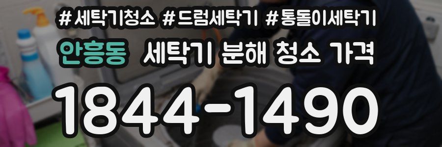 안흥동 세탁기 분해 청소 가격
