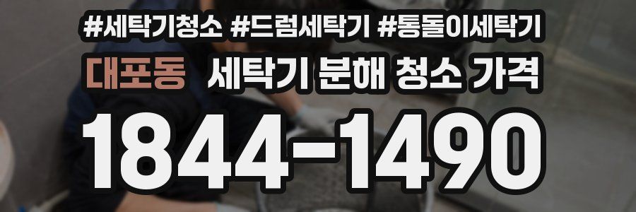 대포동 세탁기 분해 청소 가격
