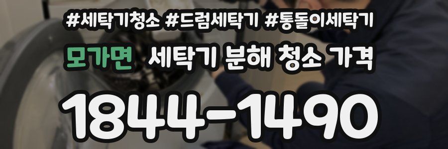 모가면 세탁기 분해 청소 가격
