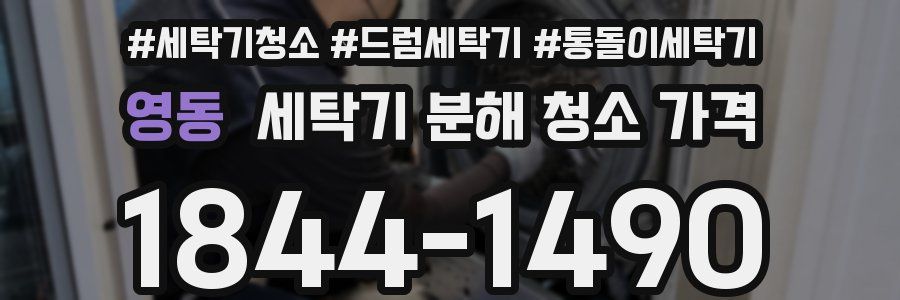 영동 세탁기 분해 청소 가격