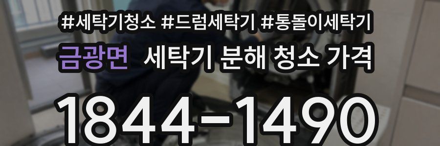 금광면 세탁기 분해 청소 가격