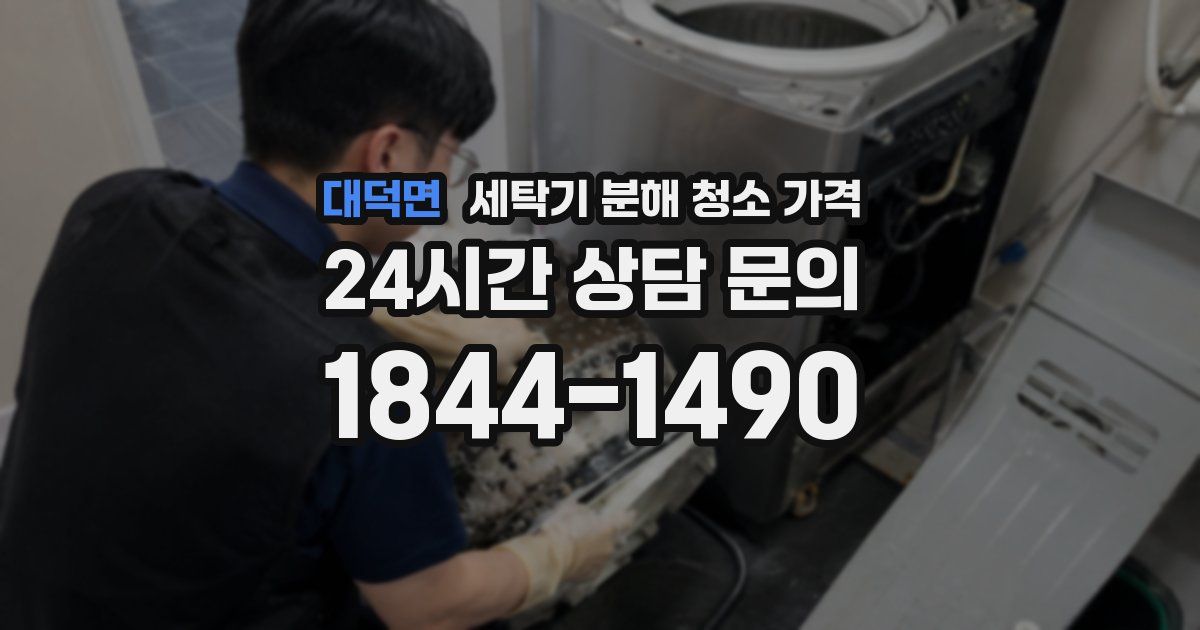 대덕면 세탁기 분해 청소 가격