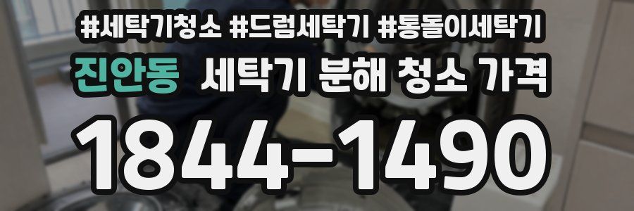 진안동 세탁기 분해 청소 가격