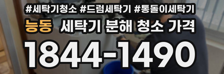 능동 세탁기 분해 청소 가격