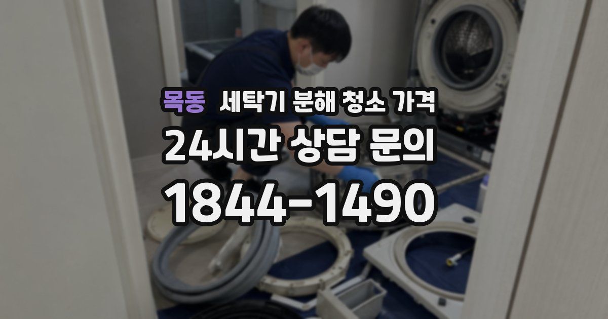 목동 세탁기 분해 청소 가격