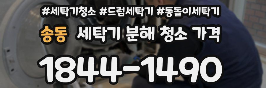 송동 세탁기 분해 청소 가격