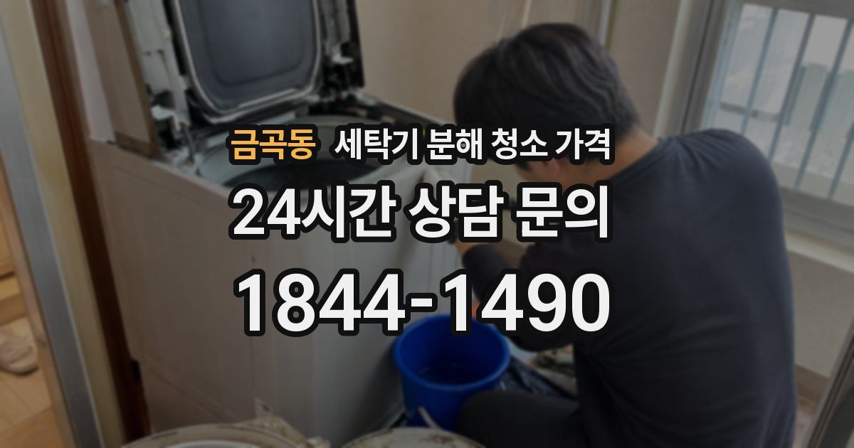 금곡동 세탁기 분해 청소 가격