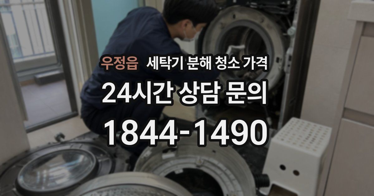 우정읍 세탁기 분해 청소 가격