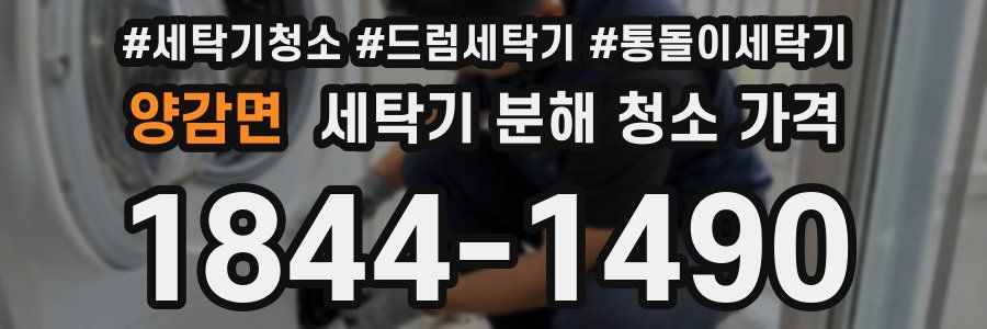 양감면 세탁기 분해 청소 가격
