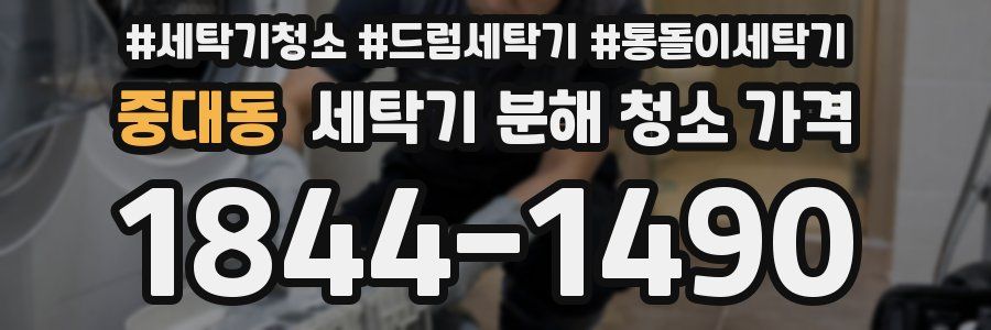 중대동 세탁기 분해 청소 가격