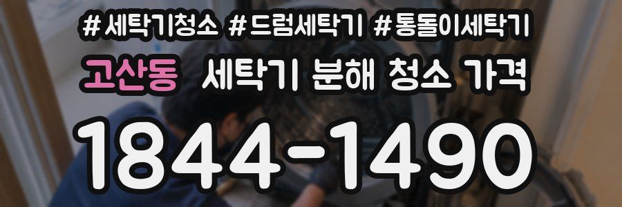 고산동 세탁기 분해 청소 가격