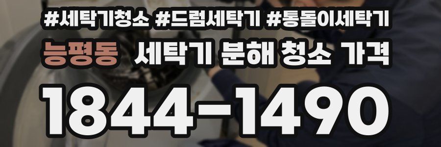 능평동 세탁기 분해 청소 가격