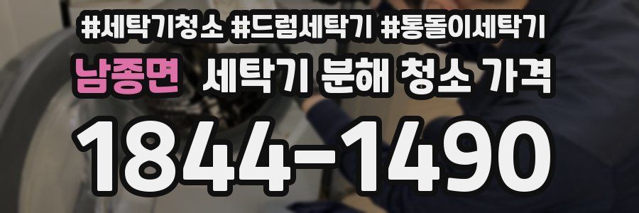 남종면 세탁기 분해 청소 가격